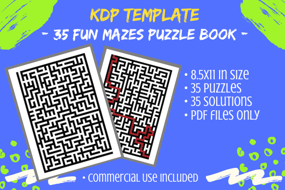35 Fun Maze Puzzles for Activity Books: A Strategic Asset for KDP Publishers