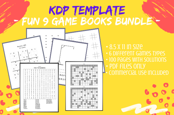 9 Fun Games Activity Books KDP Bundle: A Practical Resource for Self-Publishers