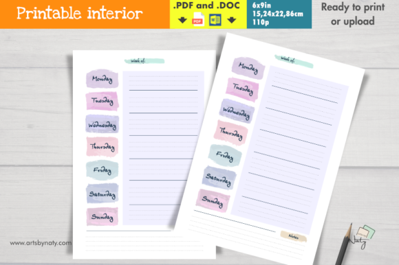 Evaluating the Weekly Priorities Planner in Watercolor