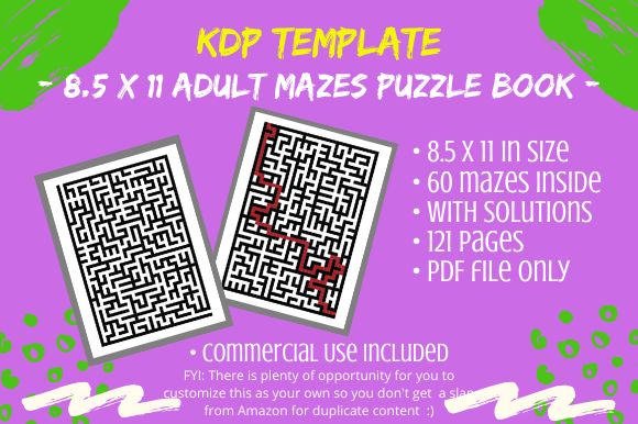 KDP 60 Adult Mazes Puzzle Book: A Creator’s Guide