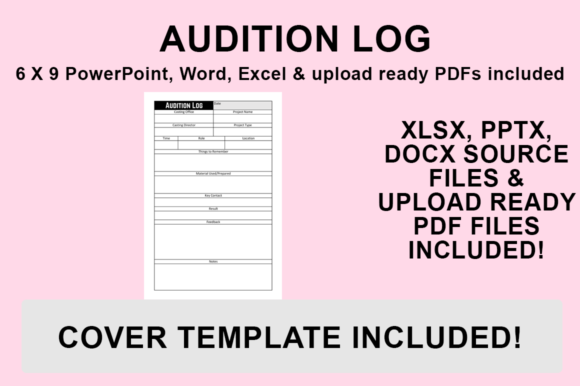 KDP Interior - Audition Log: Custom 6x9 Template