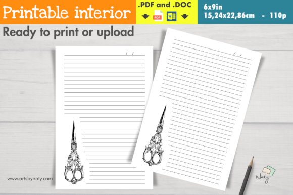 Notebook with Vintage Sewing Scissors: A Practical Guide to Customization and KDP Success