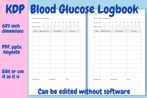 Optimizing Your Blood Glucose Logbook for KDP: Design, Editing, and Profitability