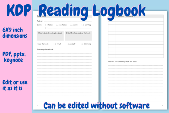Reading Logbook for KDP: A Practical Guide to Avoiding Common Publishing Mistakes