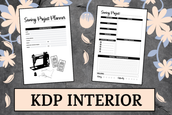 Sewing Project Planner KDP Interior: A Ready-to-Upload Solution for Low Content Publishers
