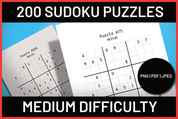 Strategic Applications for 200 Medium Sudoku Puzzles in Publishing and Education