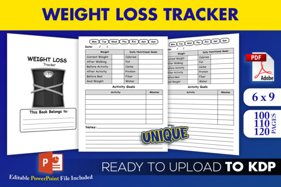 Weight Loss Tracker Journal KDP Interior: A Complete Resource for Publishers and Planners