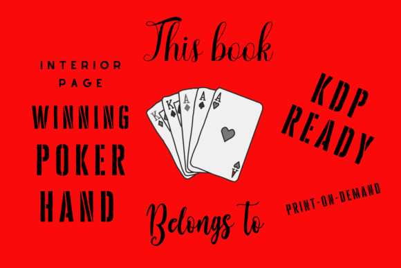 Winning Poker Hand This Book Belongs To: Elevating Card Game Journals and Notebooks